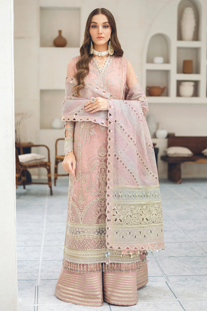 Jazmin | Formals | EMBROIDERED NET UN-4002 - House of Ayeza