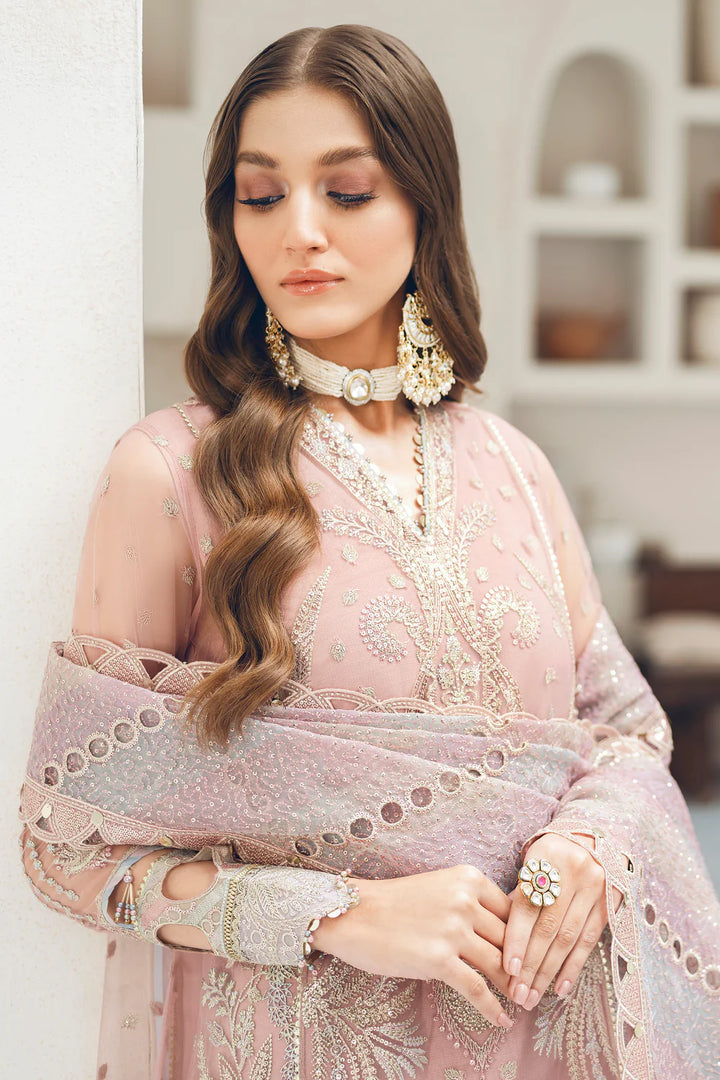 Jazmin | Formals | EMBROIDERED NET UN-4002 - House of Ayeza