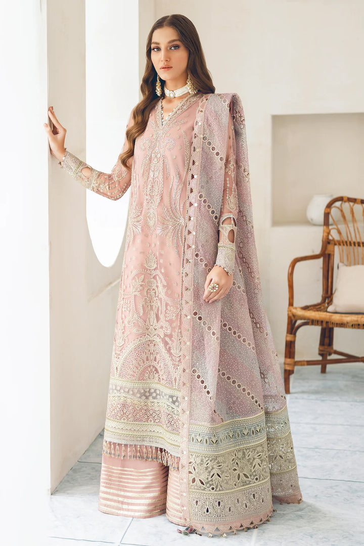 Jazmin | Formals | EMBROIDERED NET UN-4002 - House of Ayeza