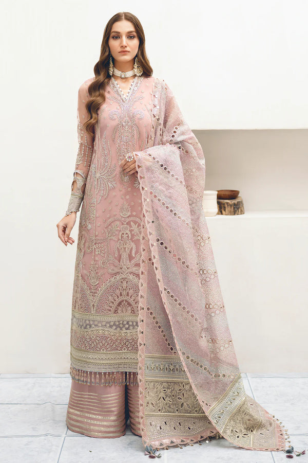 Jazmin | Formals | EMBROIDERED NET UN-4002 - House of Ayeza