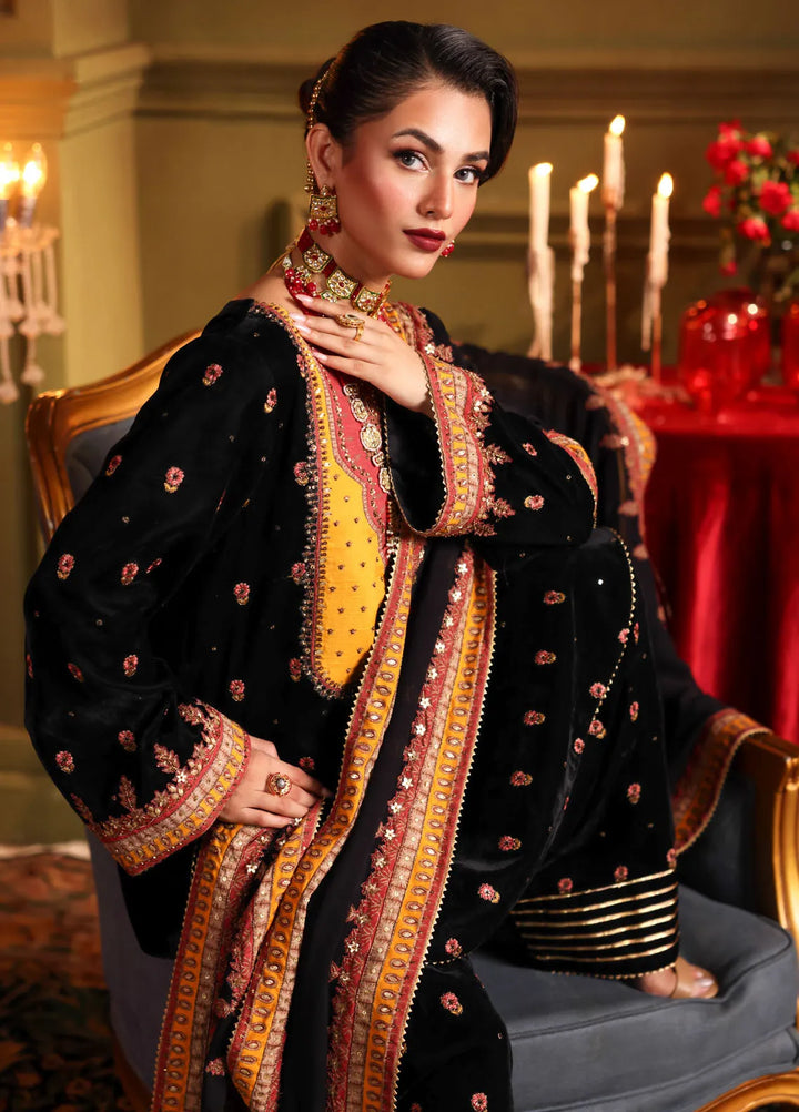 Charizma | Signora | Embroidered Velvet Suit CRZ24SG CVT4-14 - House of Ayeza