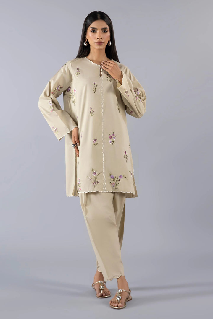 Sana Safinaz | SS25ESE405P2T | Stitched Shirt + Bottom - House of Ayeza