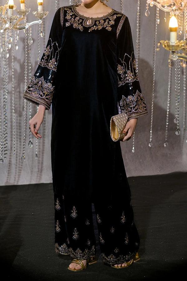 Rafia | Velvet Collection | 2PIECE VELVET SHIRT | VLT-54